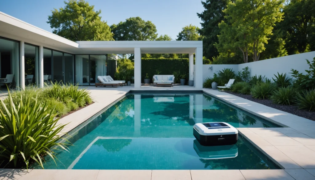 robot piscine hors sol fond et parois