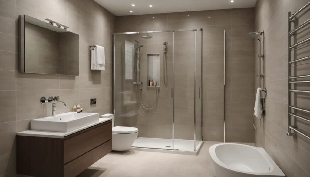 plan de salle de bain de 4 m² avec douche