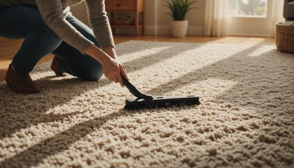 rendre un tapis de nouveau moelleux