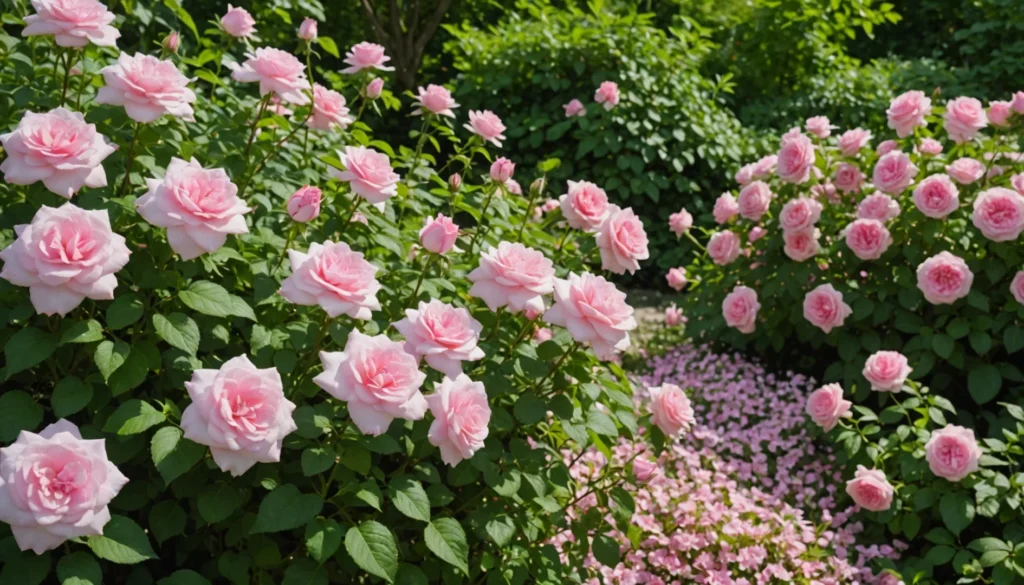 vivace à fleurs roses