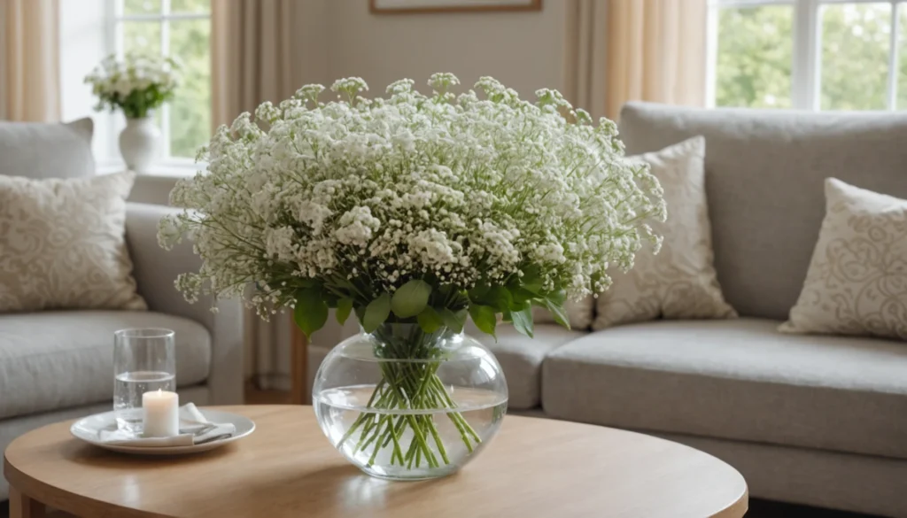 fleurs avec petites fleurs blanches